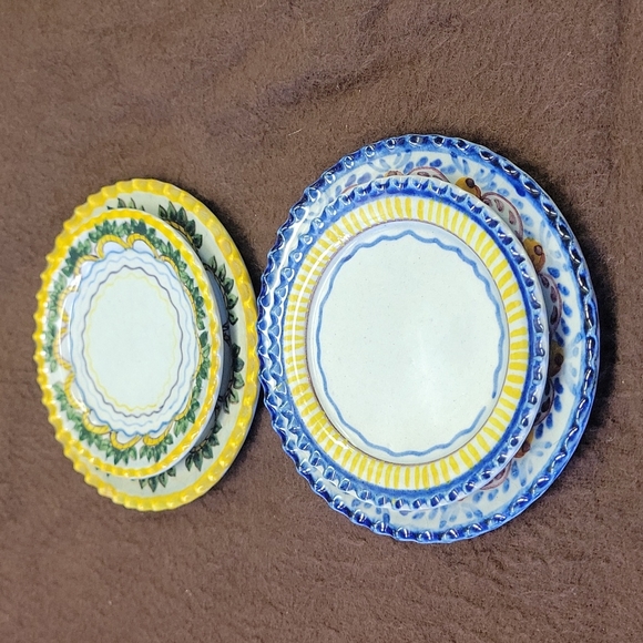 Carvalhinho Porto Handpainted Vintage Butter Pat Plates (set of 12) - Picture 2 of 16